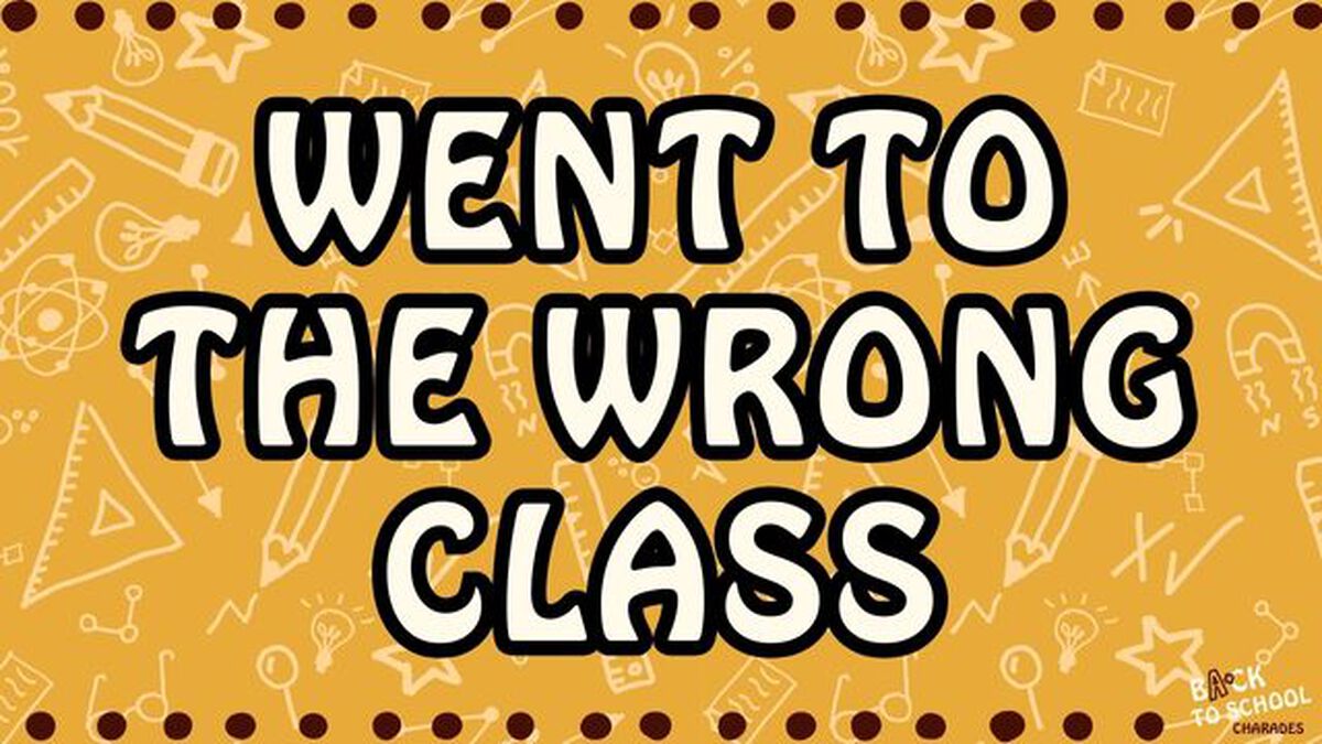 Back to School Charades 2 image number null